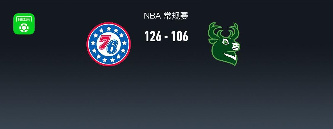 kaiyun-NBA战报：76人126-106雄鹿，科马克-瑞安22分